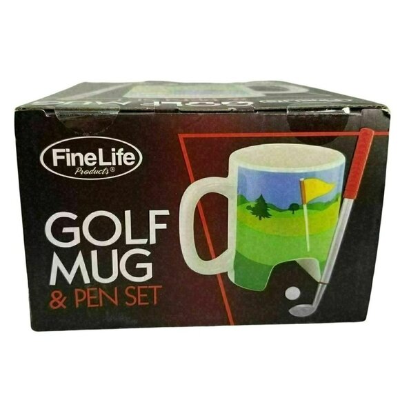 FineLife Products Golf Mug and Pen Set Dad Father Putter Coffee Cup Ceramic New - Picture 8 of 9